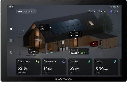 How a Home Safe Room Is Built: Ballistic Walls, Clean Air, and Backup Power Backup power monitoring app showing battery level and home energy use
