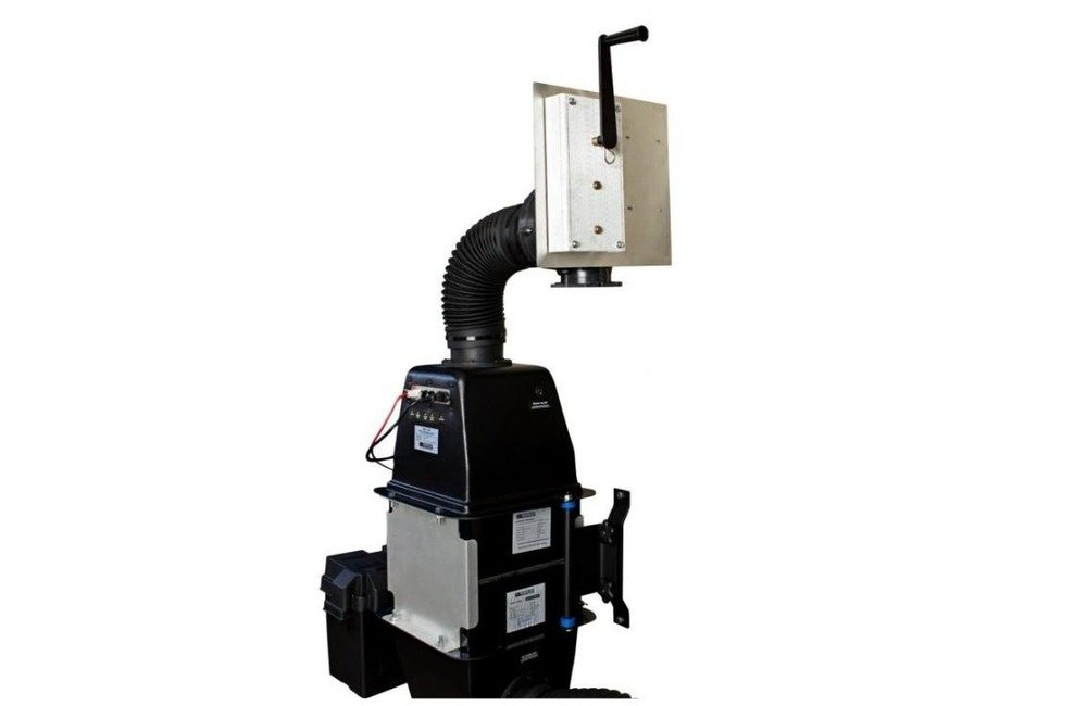 How a Home Safe Room Is Built: Ballistic Walls, Clean Air, and Backup Power NBC air filtration system for a residential safe room with manual hand crank